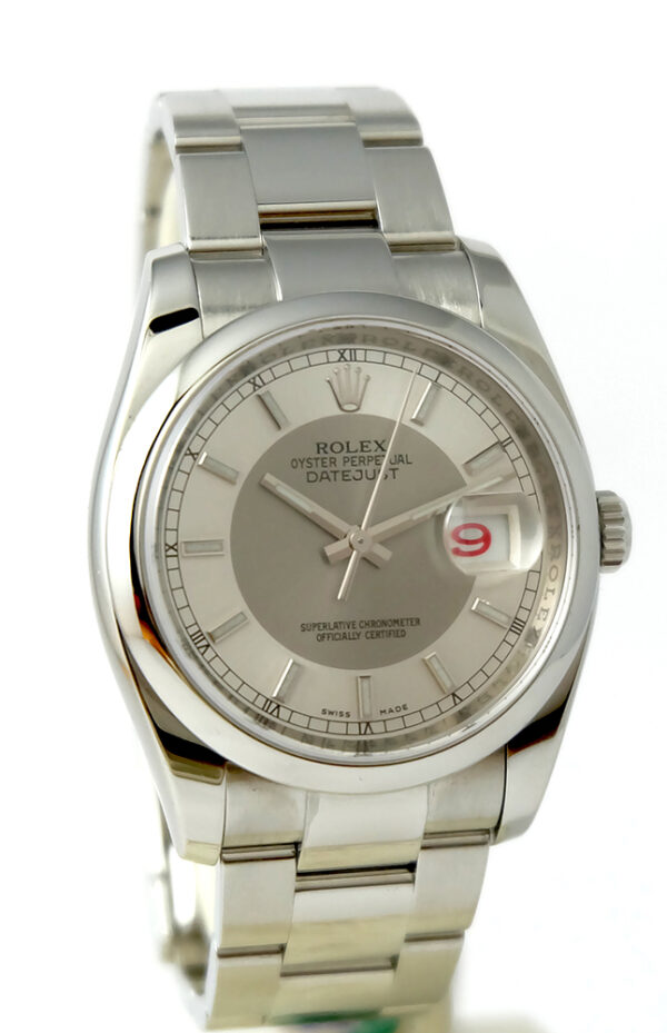 rolex Datejust cadran White Bull Eye comme neuve