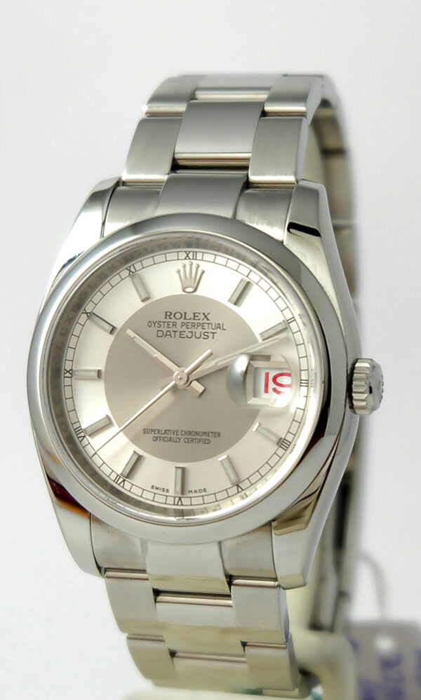 rolex Datejust cadran White Bull Eye comme neuve