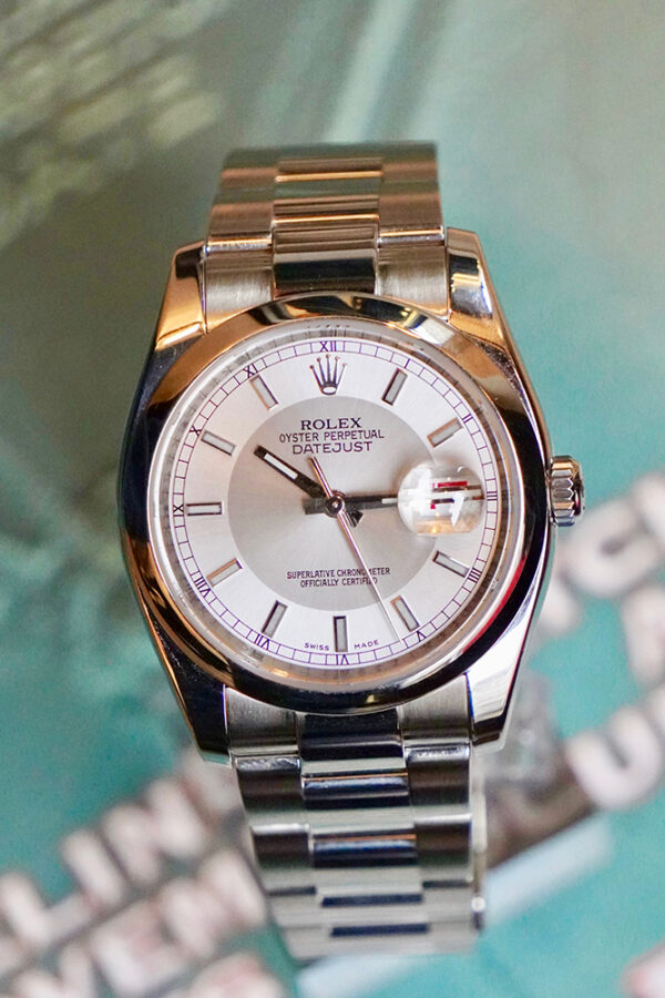 rolex Datejust cadran White Bull Eye comme neuve