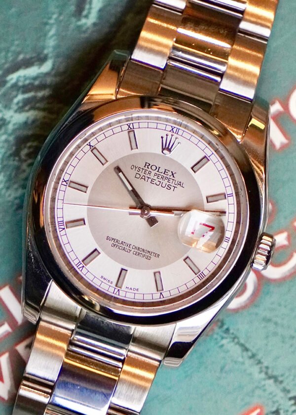 rolex Datejust cadran White Bull Eye comme neuve
